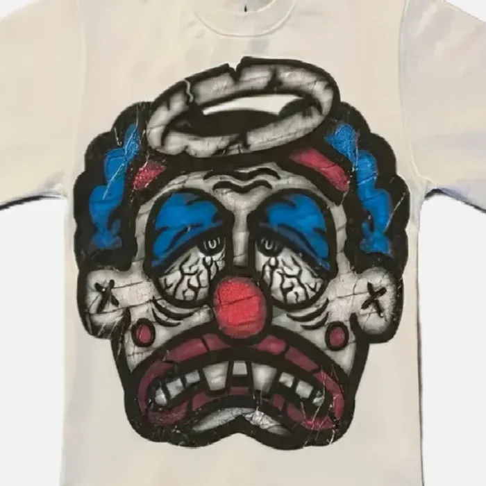 Cream Billionaire Studios Sad Jocker Face Tee View