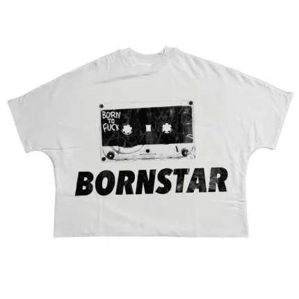 White Billionaire Studios Bornstar Tape Tee