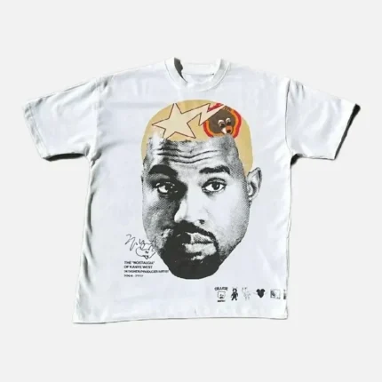 White Billionaire Studios Celebritie Face Logo Tee