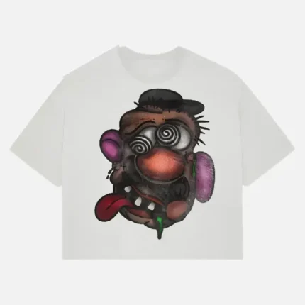White Billionaire Studios Greedy Face T-shirt
