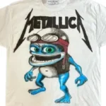 White Billionaire Studios Matallica Logo Tee View