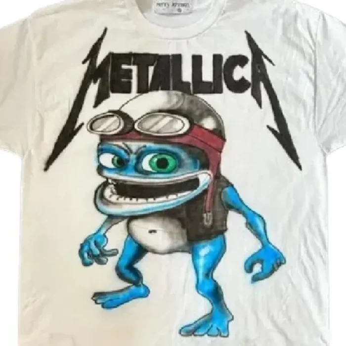 White Billionaire Studios Matallica Logo Tee View