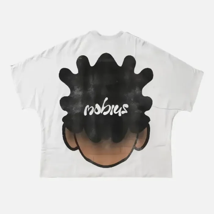 White Billionaire Studios Mobius Face Tee Shirt Back