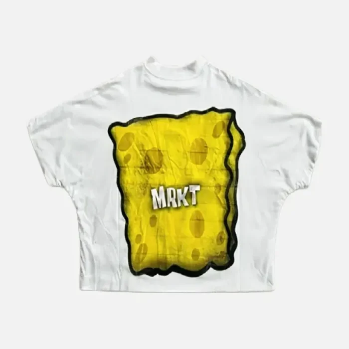 White Billionaire Studios Mrkt Cheese Logo Tee Back