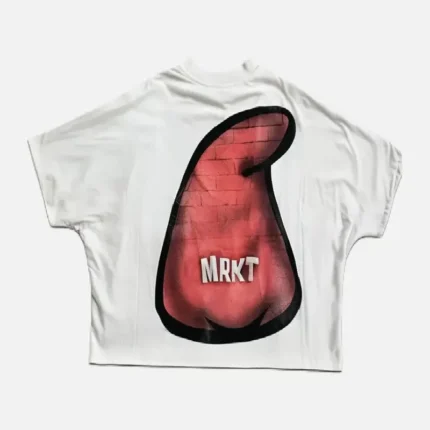 White Billionaire Studios Mrkt Red Logo T-shirt Back