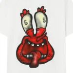 White Billionaire Studios Red Snail Logo Tee Shirt