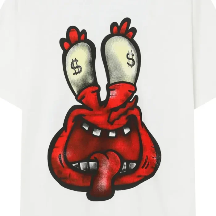 White Billionaire Studios Red Snail Logo Tee Shirt