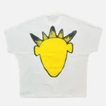 White Billionaire Studios Yellow Logo Tee Back