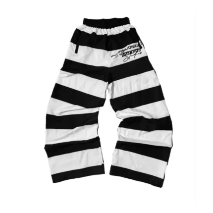 White/Black Billionaire Studios Bills Prison Track Pants